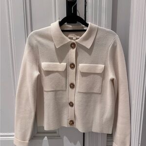 Brand new classic Sezane Betty cardigan - cream color